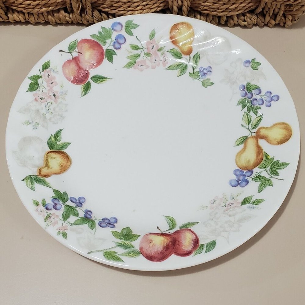 Single Corelle Chutney Swirl Edge Salad Plate 7" luncheon fruit rimmed retired